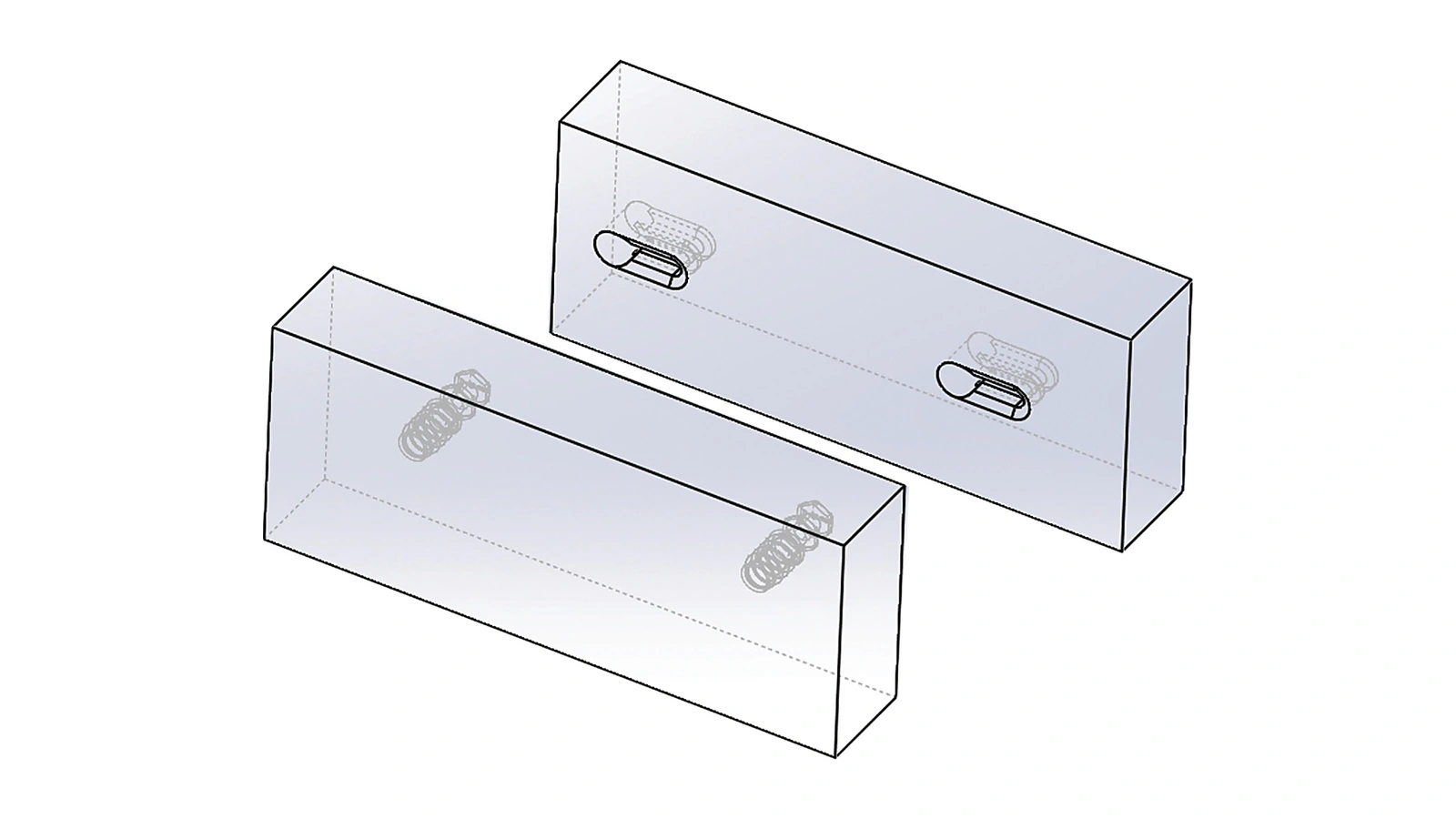 S001-9 concealed connectors joining two panel surfaces