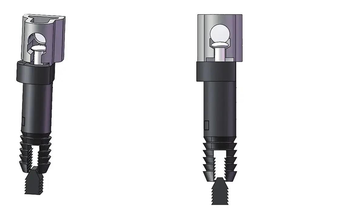 Connector for a thick back-panel structure