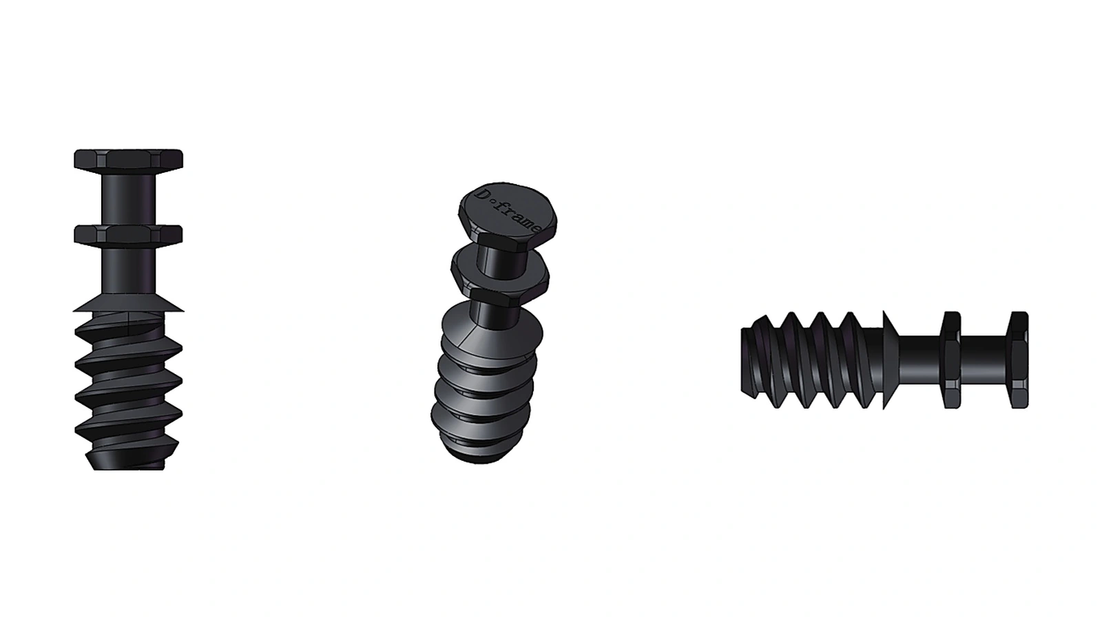 S001-9 grooving-type concealed furniture connector shown from multiple angles